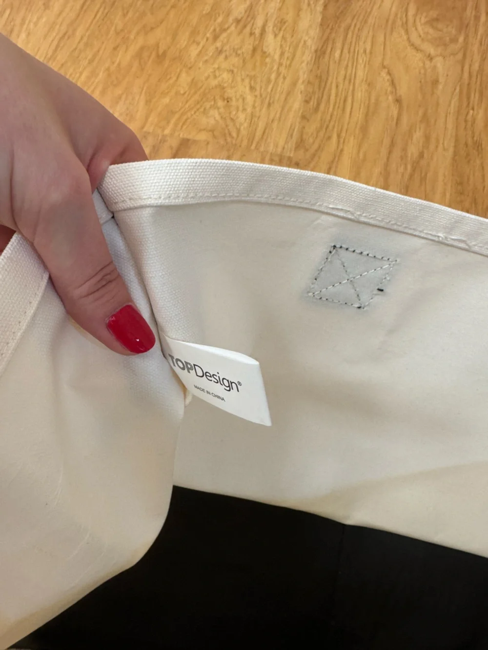L Initial Canvas Tote